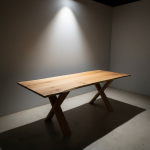 RUSTIC SOLID OAK - DINING TABLE